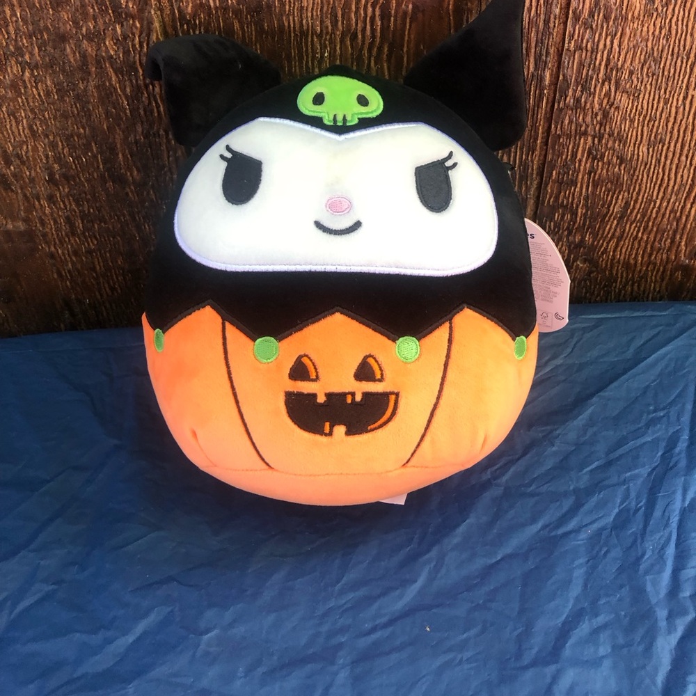 Squishmallows Original 8-Inch Hello Kitty Pumpkin Halloween Plush New With Tag